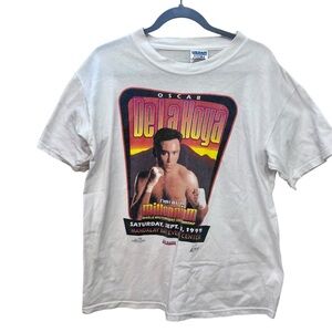 oscar de la hoya fight of the millennium shirt mandalay bay 1999
